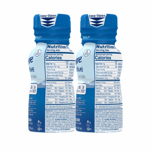 Ensure® Enlive® Chocolate Nutrition Shake Perspective: top