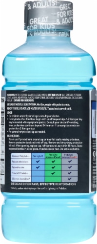 Pedialyte® Advanced Care Plus Berry Frost Electrolyte Solution Perspective: top