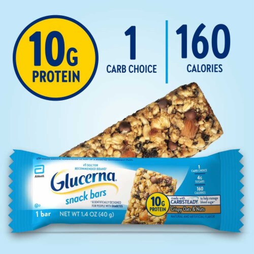Glucerna Crispy Oat & Nuts Snack Bars Perspective: top