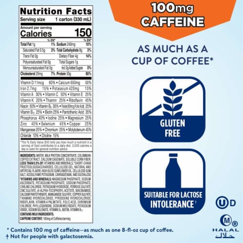 Ensure® Max Protein Cafe Mocha Nutrition Shakes Perspective: top