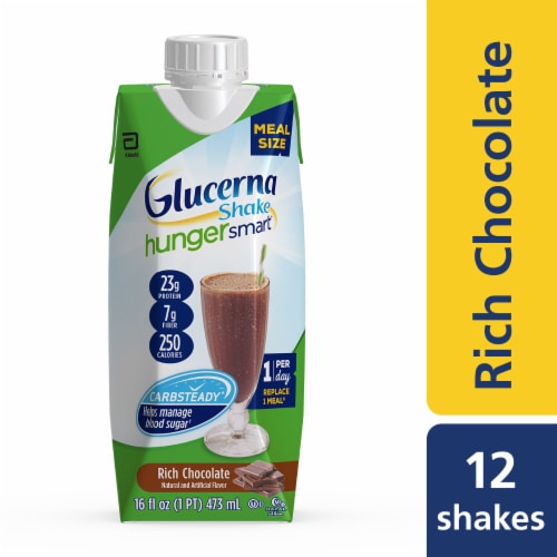 Glucerna® Hunger Smart Rich Chocolate Ready-to-Drink Nutritional Shakes Perspective: top
