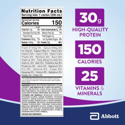 Ensure® Max Protein French Vanilla Nutrition Shake Perspective: top