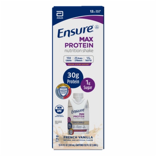 Ensure® Max Vanilla Protein Shake Perspective: top