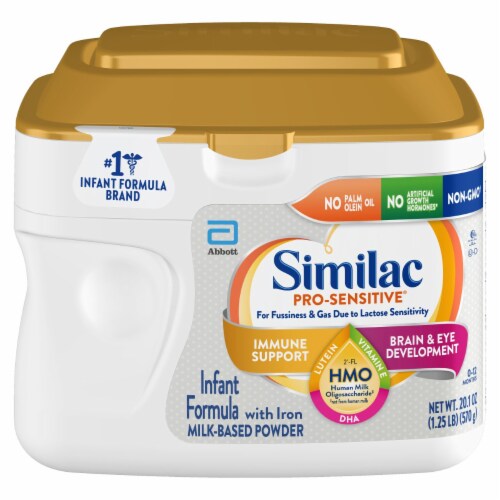 Similac Pro-Sensitive Milk-Based Powder Infant Formula with Iron Perspective: top