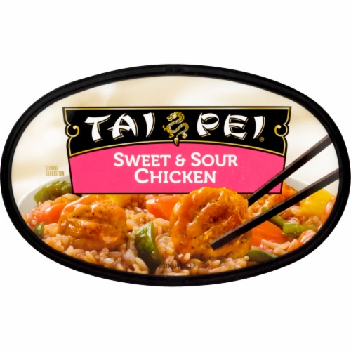 Tai Pei Sweet & Sour Chicken Frozen Meal Perspective: top