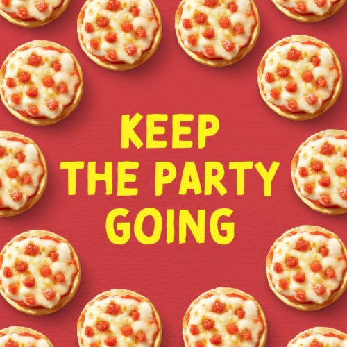 Bagel Bites Cheese & Pepperoni Mini Pizza Bagel Frozen Snacks Perspective: top