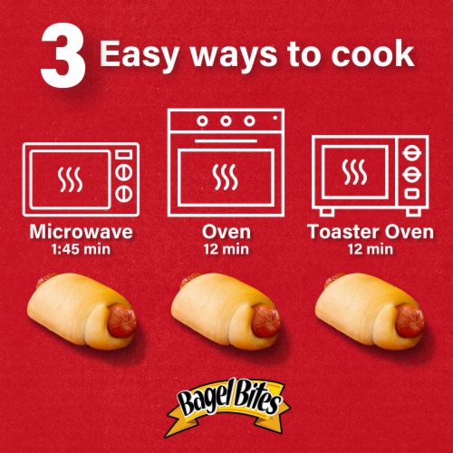 Bagel Bites Bagel Dogs with Oscar Mayer Frozen Snacks, Box Perspective: top