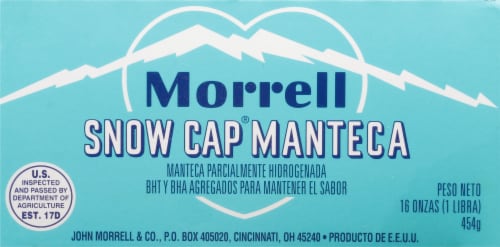 Morrell® Snow Cap Edible Lard Perspective: top