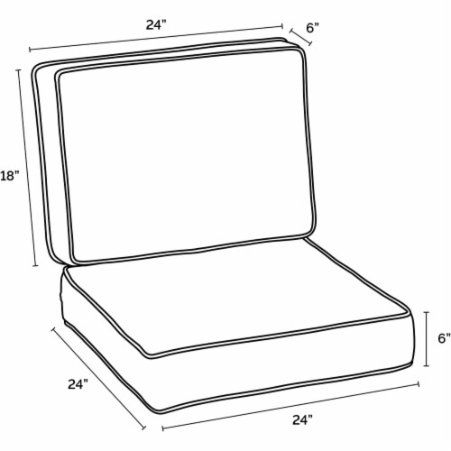 24 x 24 hotsell deep seat cushions