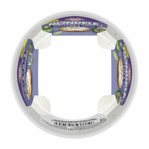 President® Rondelé® Creamy Whipped Artichoke & Garlic Spreadable Cheese 8 oz Perspective: top