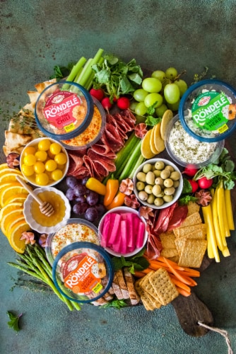 Rondele Garden Vegetable Creamy Whipped Dip & Spread Cheese Perspective: top