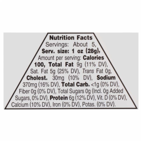Treasure Cave® Gorgonzola Cheese Wedge Perspective: top