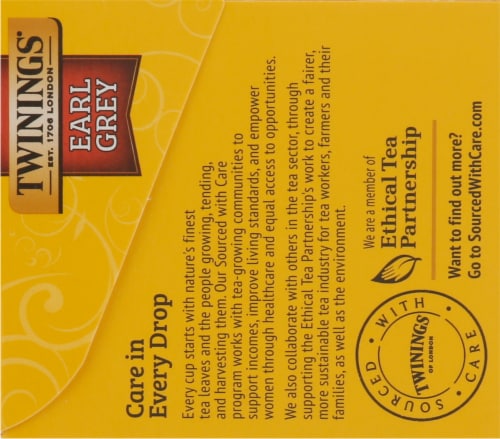 Twinings Of London® Earl Grey Black Tea Bags Perspective: top