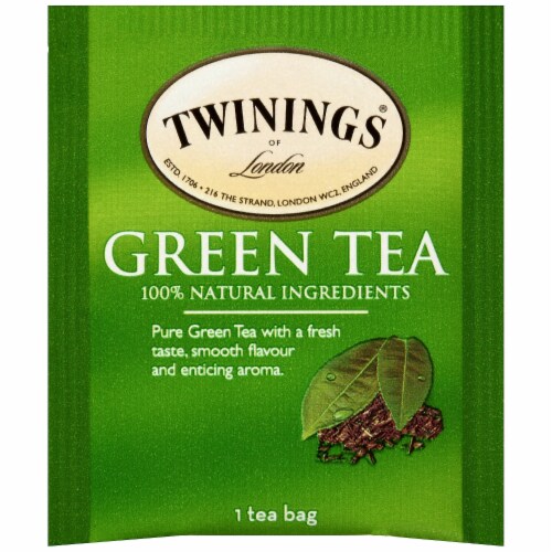 Twinings Green Tea 25 Tea Bags - 1.76 oz (50 g) Perspective: top