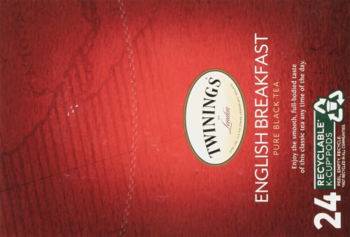 Twinings® of London English Breakfast Pure Black Tea K-Cup Pods Perspective: top