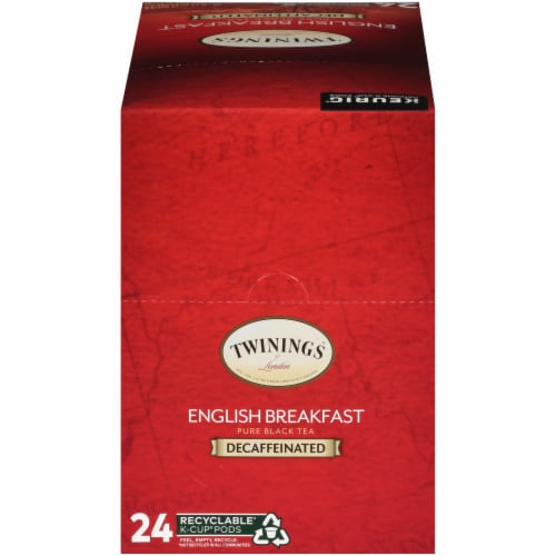 Twinings® of London English Breakfast Decaffeinated Pure Black Tea K-Cup Pods Perspective: top
