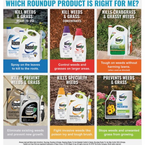 Roundup 1.33 Gal. Ready-To-Use Weed & Grass Killer III with Sure Shot Wand Perspective: top