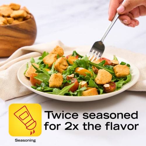 New York Bakery Texas Toast Seasoned Croutons Perspective: top