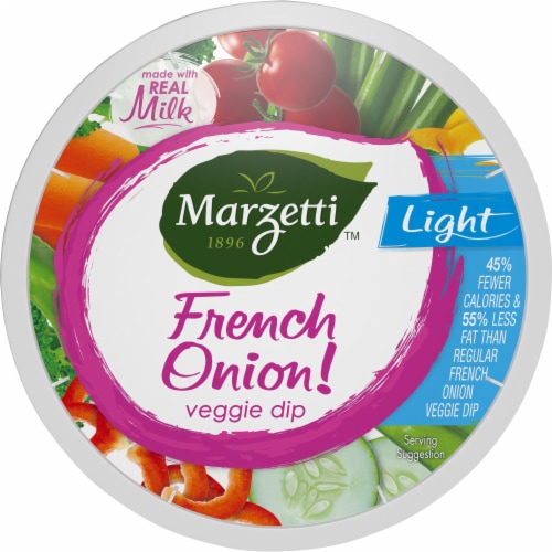 Marzetti Light French Onion Veggie Dip Perspective: top