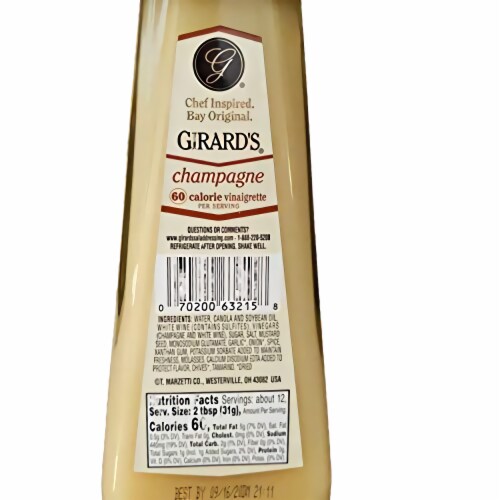 Girard's Light Champagne Dressing Perspective: top