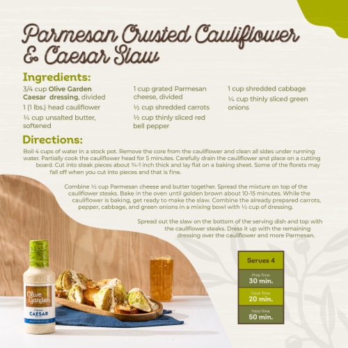 Olive Garden Classic Caesar Salad Dressing Perspective: top