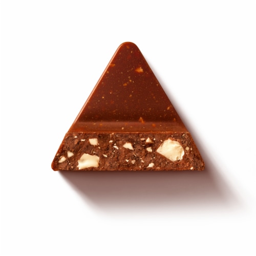 Toblerone Milk Chocolate With Honey And Almond Nougat Bar Perspective: top