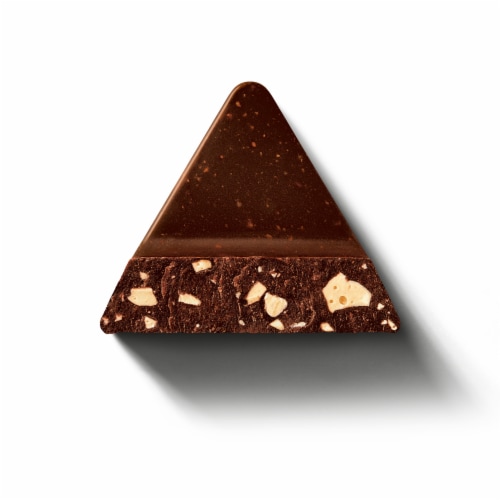 Toblerone Dark Chocolate Bar With Honey And Almond Nougat Perspective: top