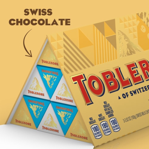 Product of Toblerone Swiss Milk Chocolate with Honey & Almond Nougat 6 Ct.  3.52 oz.