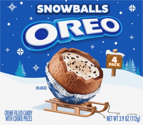 Oreo Chcoloate Snowballs Holiday Candy Perspective: top