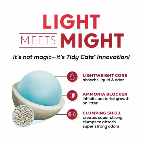 Tidy Cats LightWeight 24/7 Performance Clumping Multi Cat Litter Perspective: top