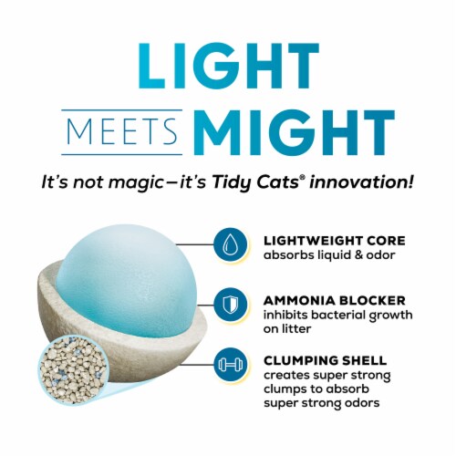 Purina Tidy Cats Light Weight Clumping Cat Litter Instant Action with Low Dust Perspective: top