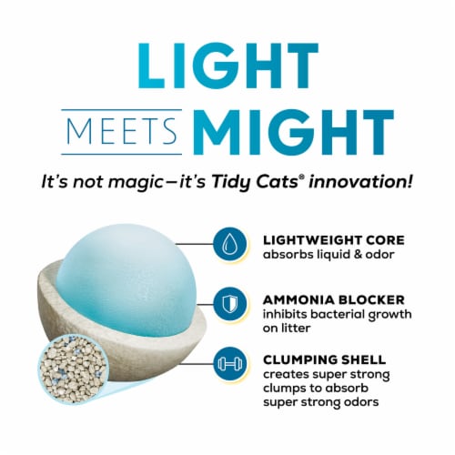 Purina Tidy Cats LightWeight Clumping Cat Litter Odor Control Instant Action with Low Dust Perspective: top