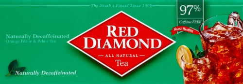 Red Diamond® Decaffeinated Quart Tea Bags Perspective: top
