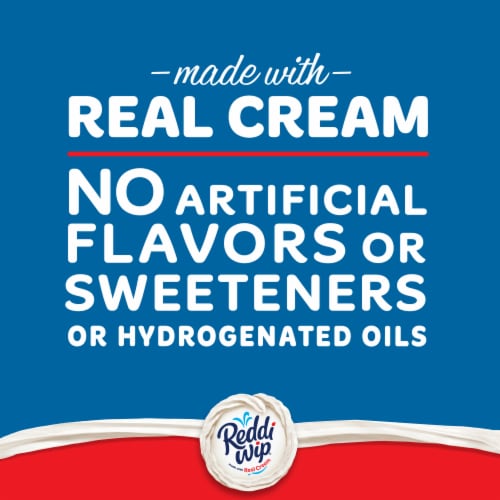 Reddi Wip Extra Creamy Whipped Topping Made With Real Cream Perspective: top