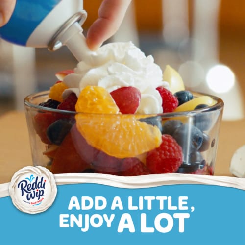 Reddi Wip Fat Free Whipped Topping Made With Real Cream Perspective: top