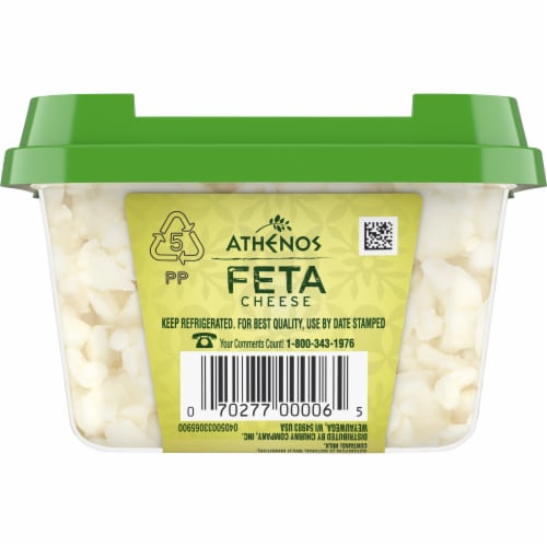 Athenos Traditional Crumbled Feta Cheese Perspective: top