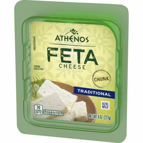 Athenos Traditional Feta Cheese Chunk Perspective: top