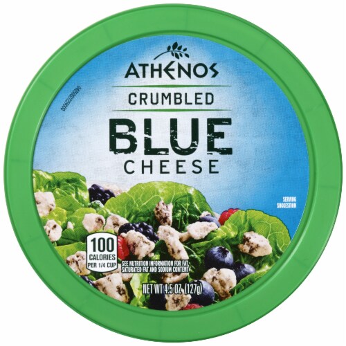 Athenos Crumbled Blue Cheese Perspective: top
