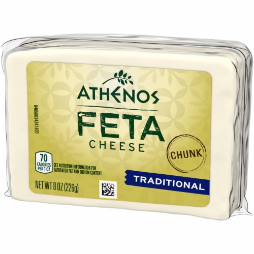 Athenos Traditional Feta Cheese Chunk Perspective: top