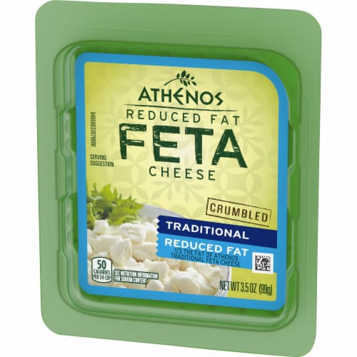 Athenos Traditional Crumbled Feta Cheese with Reduced Fat Perspective: top