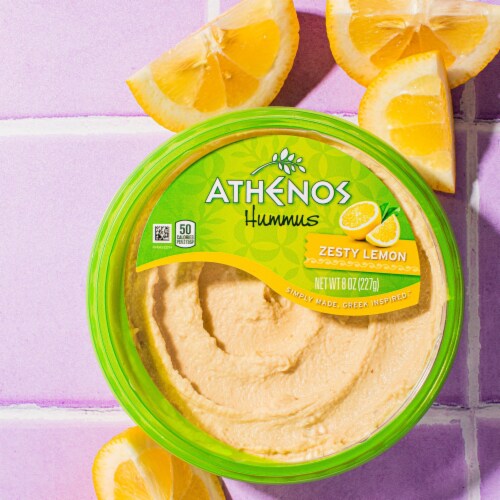 Athenos Zesty Lemon Hummus Perspective: top