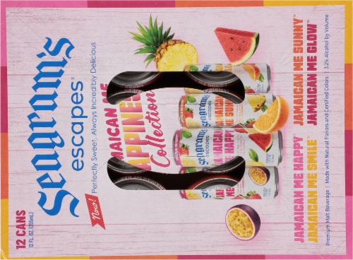 Seagram's Escapes® Jamaican Me Happiness Collection Premium Malt Beverage Variety Pack Perspective: top