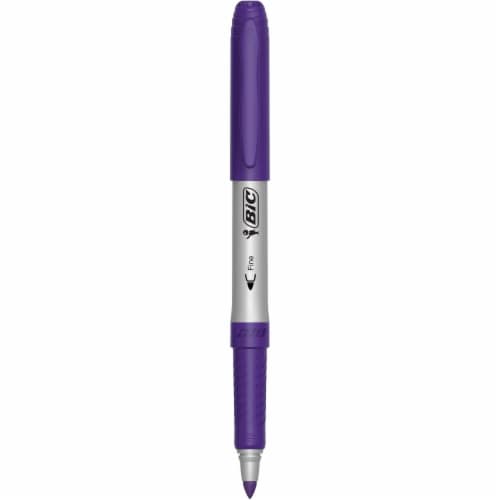BIC® Intensity Permanent Markers, Fine Point, Assorted Colors, 12 Count Perspective: top