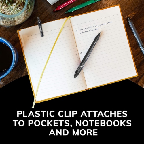 BIC® Gel-ocity® Quick Dry Gel Pens - Black Perspective: top