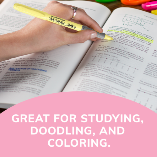 BIC® Intensity Pastel Brite® Liner Highlighters Perspective: top