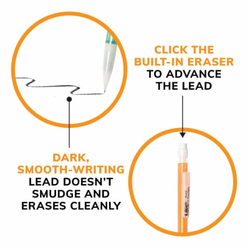 BIC® Xtra Sparkle No. 2 Lead Mechanical Pencils Perspective: top