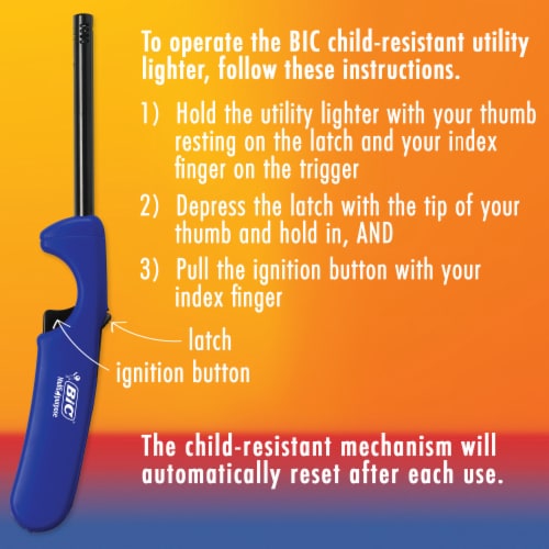 BIC Extra Long Multi-Purpose Lighter - Assorted Perspective: top