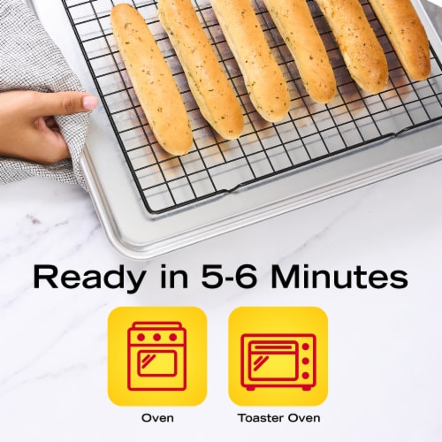 New York Bakery Breadsticks with Real Garlic Perspective: top