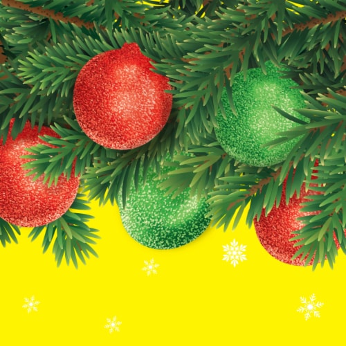 SOUR PATCH KIDS Ornaments Soft & Chewy Holiday Candy Bag Perspective: top