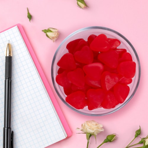 SWEDISH FISH Hearts Soft & Chewy Valentines Day Candy Bag Perspective: top